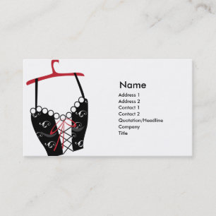 Carte De Visite Longlinebra noir - affaires