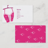 Carte De Visite Longlinebra rose - affaires (Devant / Derrière)