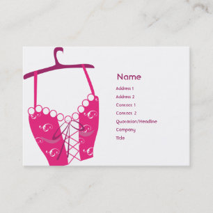 Carte De Visite Longlinebra rose - potelé