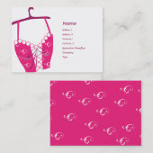 Carte De Visite Longlinebra rose - potelé (Devant / Derrière)