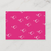 Carte De Visite Longlinebra rose - potelé (Dos)