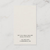 Carte De Visite Longue courbe moderne Boucles de cheveux blonds Bo (Dos)