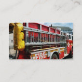 Carte De Visite Longue échelle sur camion-feu (Dos)