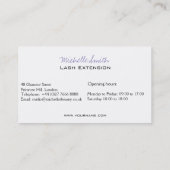 Carte De Visite Longue icône d'extension de mèche de cils d'oeil (Dos)