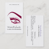 Carte De Visite Longue icône d'extension de mèche de cils d'oeil (Devant / Derrière)