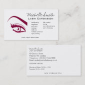 Carte De Visite Longue icône d'extension de mèche de cils d'oeil (Devant / Derrière)