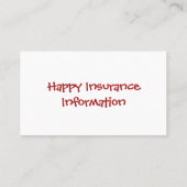 Carte De Visite Longue vie Dieu Panda Lucky Charme (Dos)