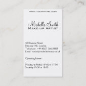 Carte De Visite Longues cils eyeliner Lash Extensions Black Sketch (Dos)