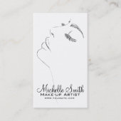 Carte De Visite Longues cils eyeliner Lash Extensions Black Sketch (Devant)