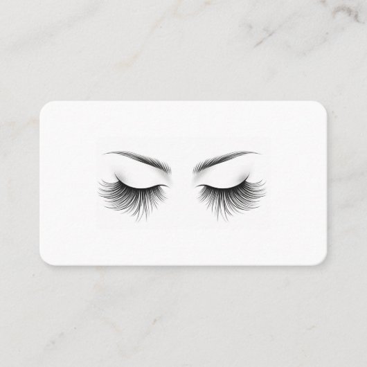 Carte De Visite Longues Lashes Eyelash Extensions Beauté (Devant)
