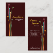 Carte De Visite Longues tiges - Brown foncé (Devant / Derrière)