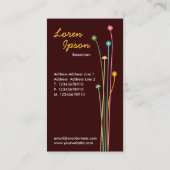 Carte De Visite Longues tiges - Brown foncé (Dos)