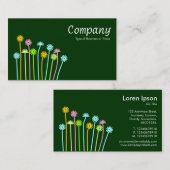 Carte De Visite Longues tiges III - Vert foncé (Devant / Derrière)