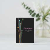 Carte De Visite Longues tiges - noir (potelé) (Debout devant)