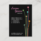 Carte De Visite Longues tiges - noir (potelé) (Dos)