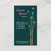 Carte De Visite Longues tiges - Vert foncé (Dos)