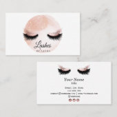 Carte De Visite Longueur Lash Extension Maquillage Artiste Blush R (Devant / Derrière)