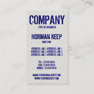 Carte De Visite Look Canvas