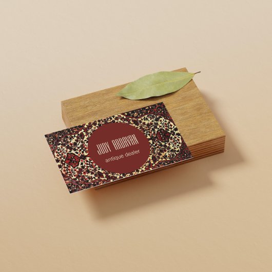 Carte De Visite look de tapis persan - antiquaire