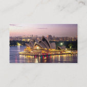 Carte De Visite L'Opéra de Sydney en soirée (Dos)