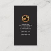 Carte De Visite L'or du comptable numérote le style fané créatif (Dos)