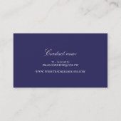 Carte De Visite L'or et la marine délestent (Dos)