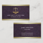 Carte De Visite L'or mesure l'or de la damassé | de cabinet (Devant / Derrière)