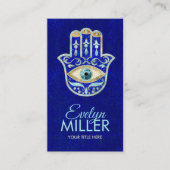 Carte De Visite L'Ornement De La Main De Hamsa De Luxe (Devant)