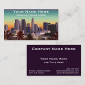 Carte De Visite Los Angeles du centre - image personnalisable (Devant / Derrière)