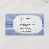 Carte De Visite Losange 3D - Mer et Ciel (Dos)