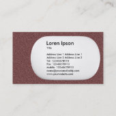 Carte De Visite Losange 3D - Texture en relief marron (Dos)