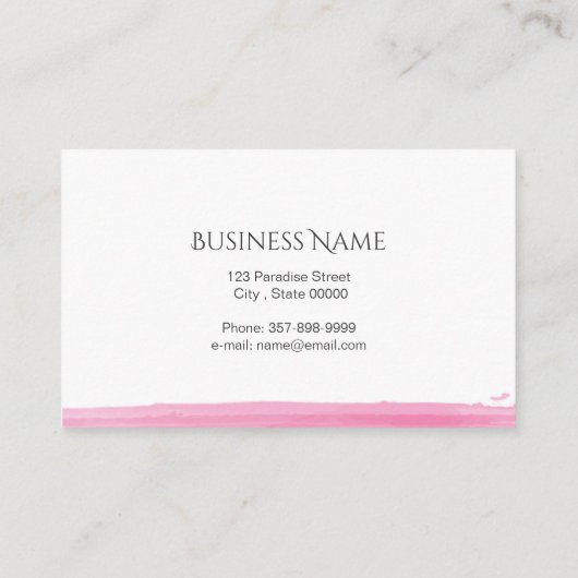 Carte De Visite Lotus (Dos)