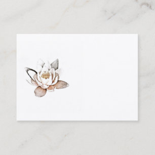 CARTE DE VISITE LOTUS BLANC