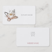 carte de visite "LOTUS BLANC" (Devant / Derrière)