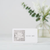 carte de visite "LOTUS BLANC" (Debout devant)