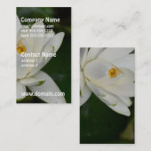 Carte De Visite Lotus blanc (Devant / Derrière)