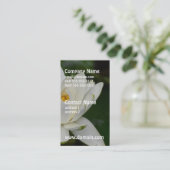 Carte De Visite Lotus blanc (Debout devant)