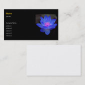 Carte De Visite Lotus bleu, nénuphar (Devant / Derrière)