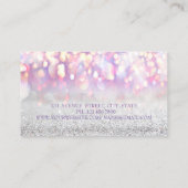 Carte De Visite Lotus Bokeh, élégant et moderne (Dos)