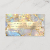 Carte De Visite  Lotus Brush Stroke Opal Stone (Dos)