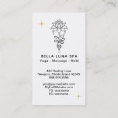 Carte De Visite *~* Lotus cosmiques + Nirvana - Géométrie sacrée (Dos)