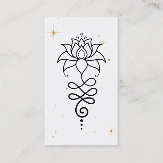 Carte De Visite *~* Lotus cosmiques + Nirvana - Géométrie sacrée (Devant)