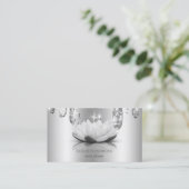 Carte De Visite Lotus d'argent élégant moderne, Drivers (Debout devant)