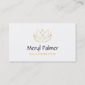 Carte De Visite Lotus d'or (Devant)