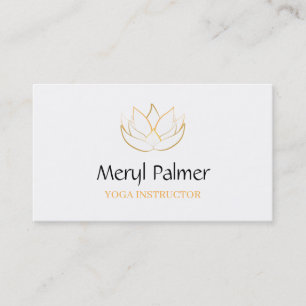 Carte De Visite Lotus d'or