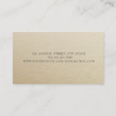 Carte De Visite Lotus élégant, Géométrique Moderne (Dos)