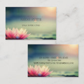 Carte de visite Lotus élégant moderne (Devant / Derrière)