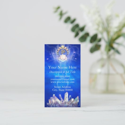 Carte De Visite Lotus en cristal (Debout devant)