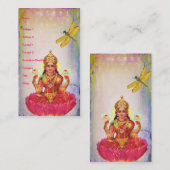 Carte De Visite Lotus et dragonfly pacifiques (Devant / Derrière)