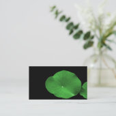 Carte De Visite Lotus Feuilles (Debout devant)